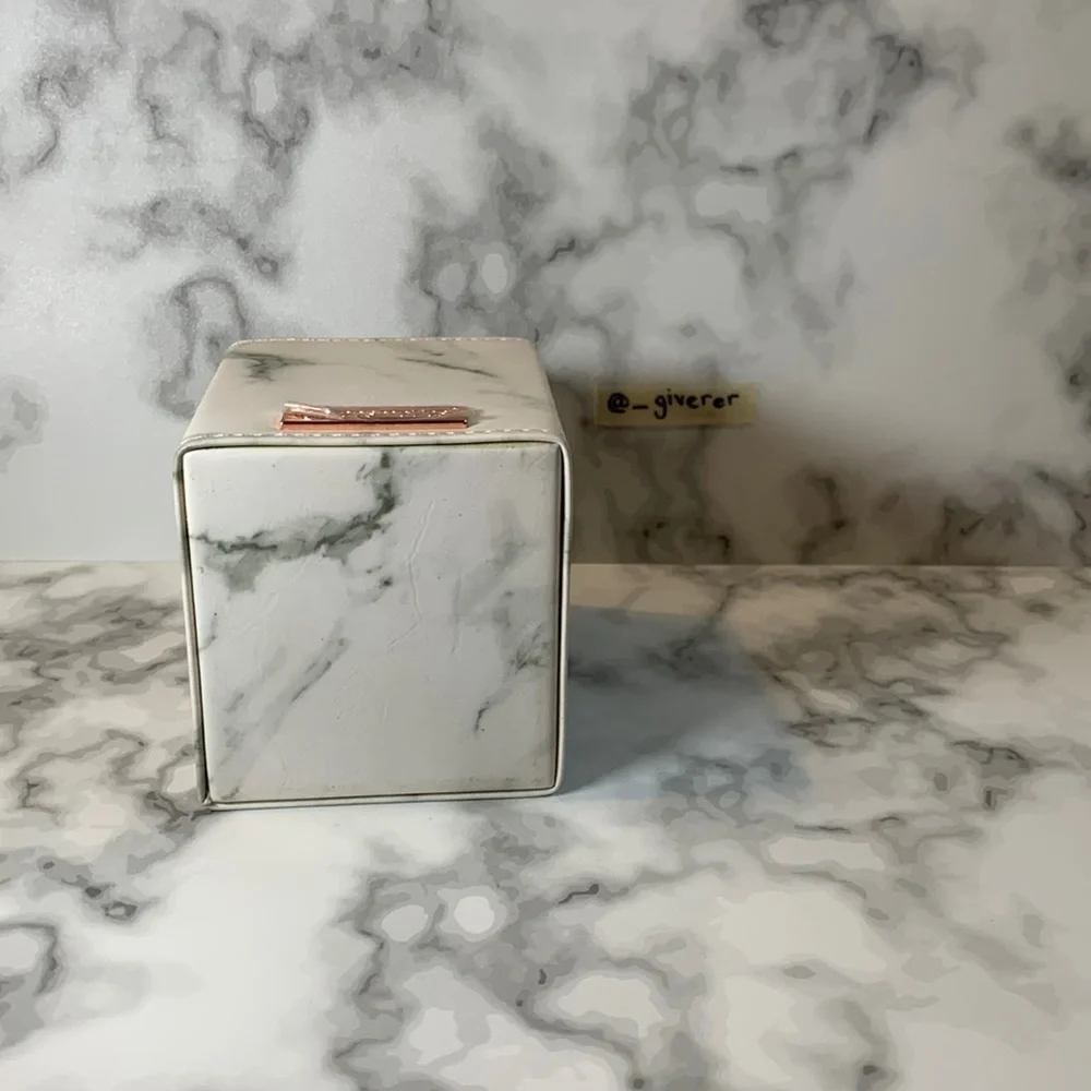 Marble Faux Leather BH Cosmetics Angled Brush Holder - Marble